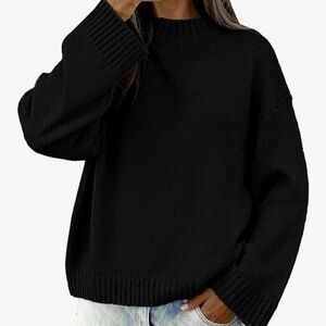 Classic Black Women's Oversized Sweater
